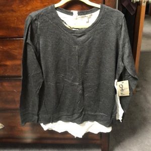 Bass NWT xl layered look sweater xl